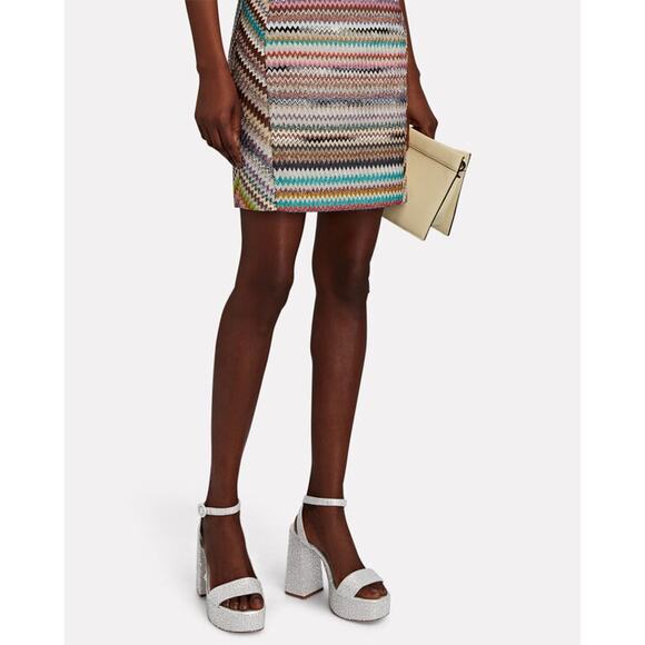 Larroudé Dolly Retro Y2K Crystal Party Sandal In Gray Suede size 10 - Picture 3 of 13